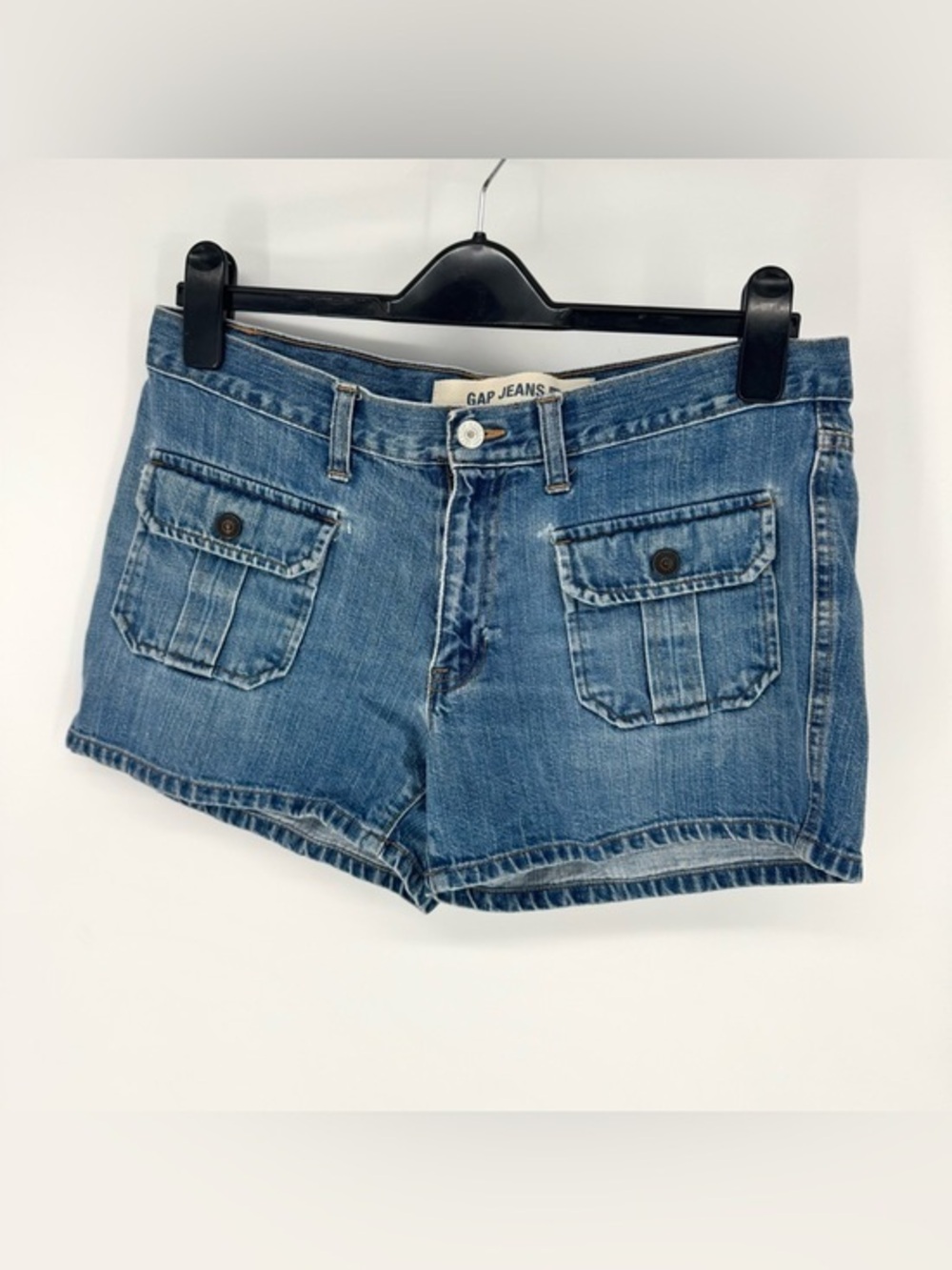 GAP vintage festival Blue Denim distressed daisy dukes Shorts size 8
